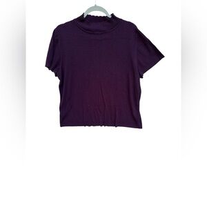Sag Harbor  women’s Rich Purple Short Sleeve Tee